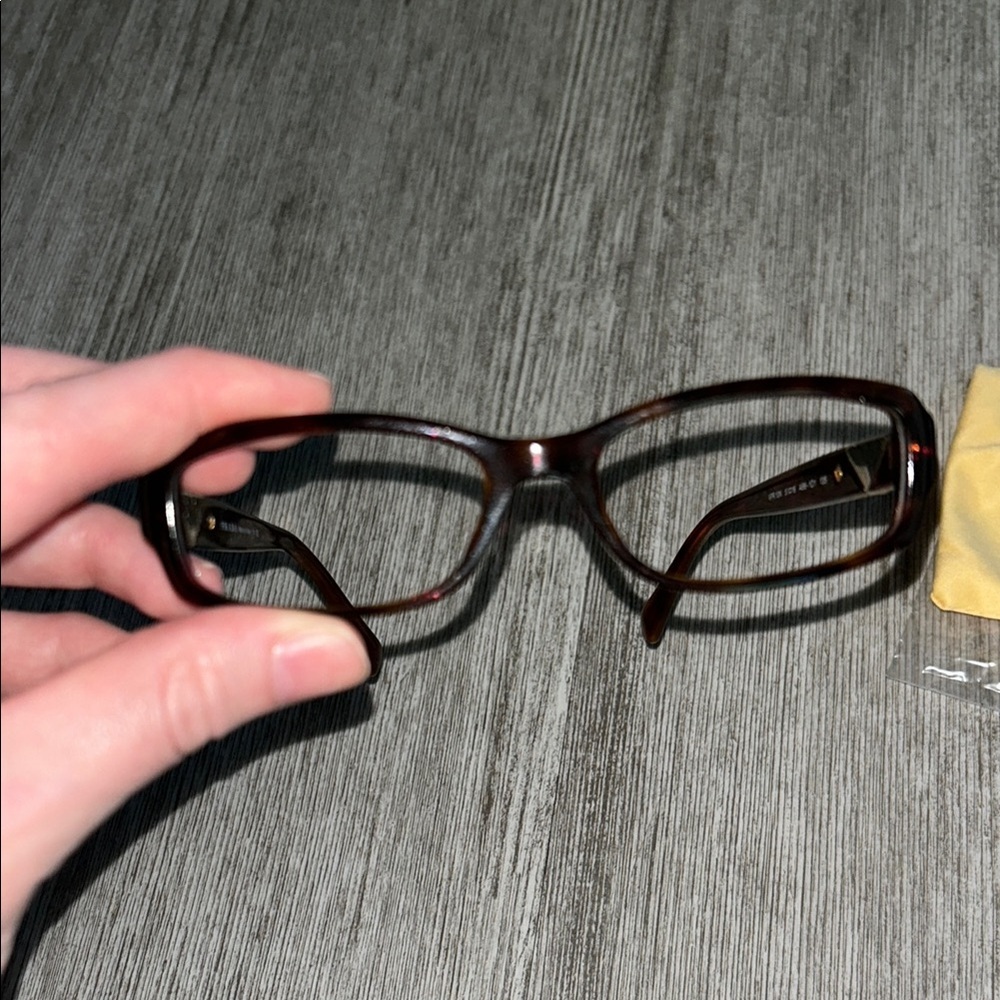 Authentic Prada Tortoise Shell Rectangular Glasse… - image 6